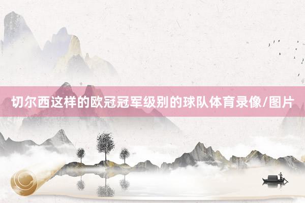 切尔西这样的欧冠冠军级别的球队体育录像/图片